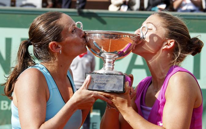 Sara Errani e Roberta Vinci sono le numero 1 Wta e campionesse in carica al Roland Garros. Dopo il successo del 2012, quest'anno sono ancora in semifinale, dove affronteranno le teste di serie numero 3  Petrova-Srebotnik. Reuters